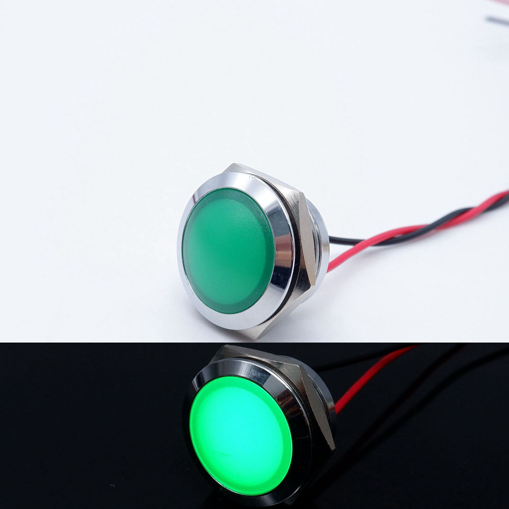 10pcs 12/16/19/22mm Metal LED  - Signal Panel Orange review and price