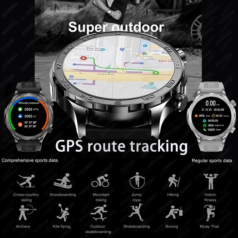 New GPS Track Smart Watch Men  - Compass Lensatic review and price