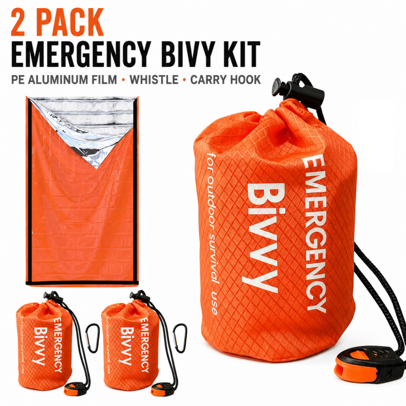 2 Pack Emergency Sleeping Bag, - Bivy Bag Emergency review and price