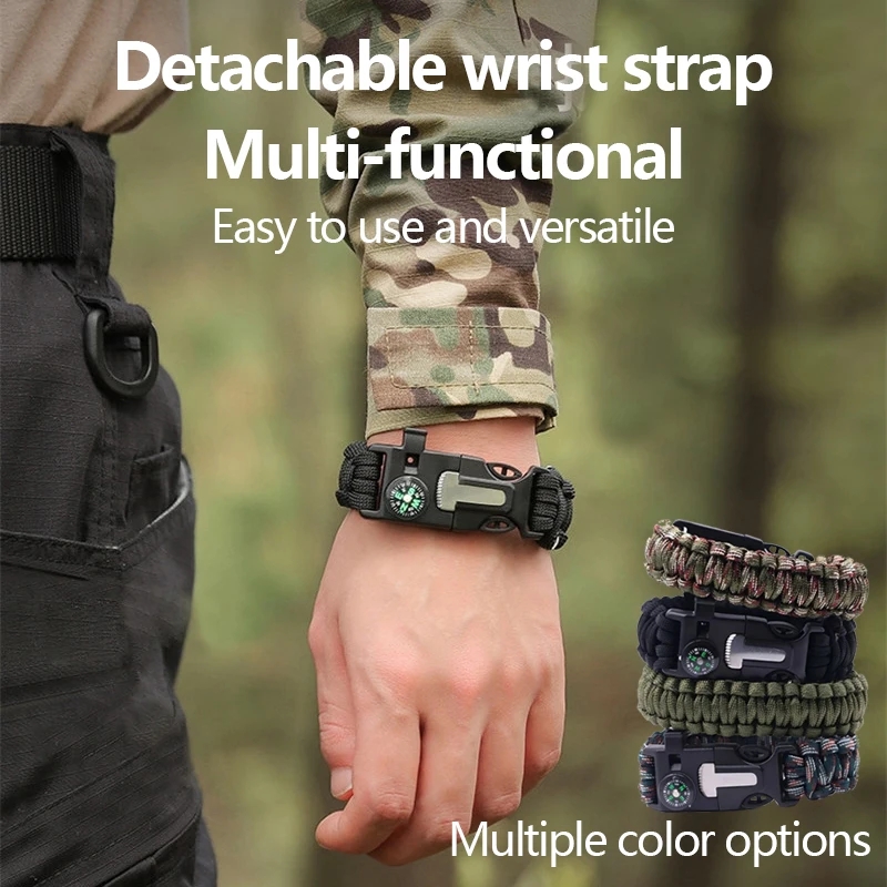 Five in One Compass Bracelet w - Fire Starting Kit review and price